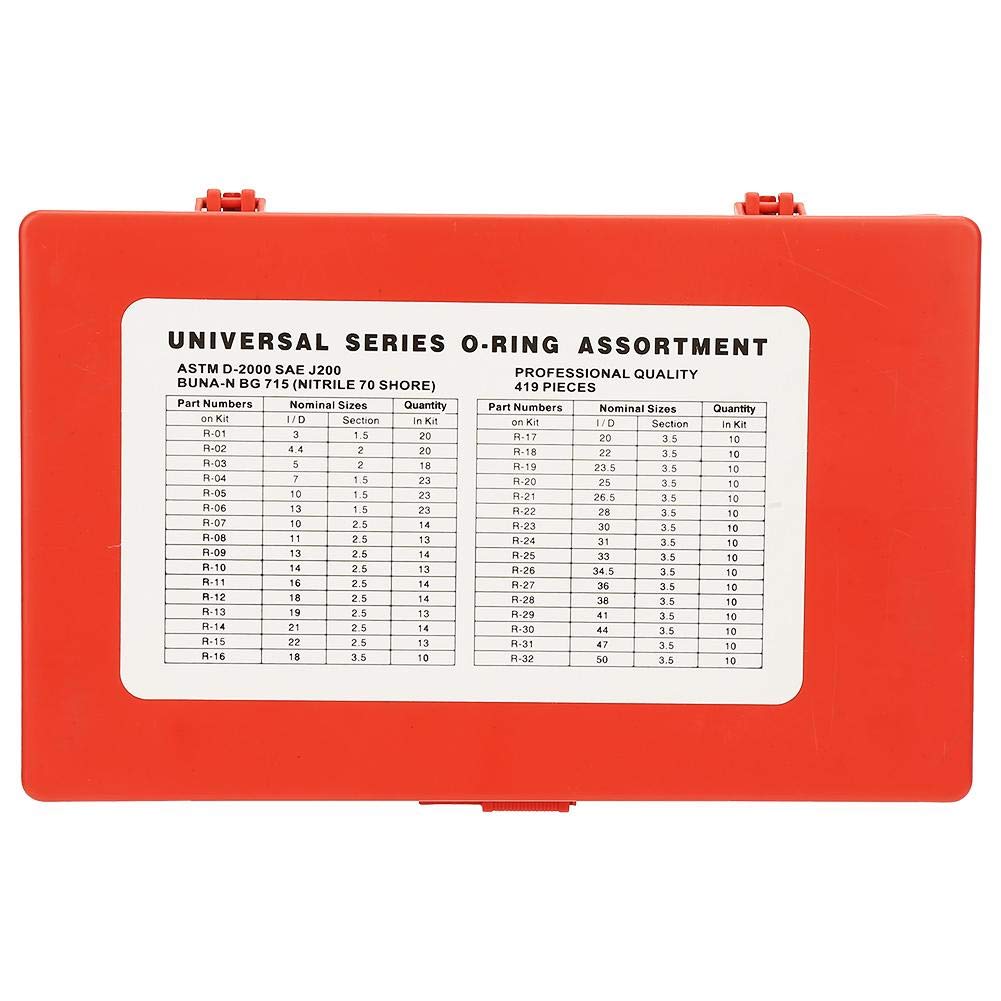 419 Pcs Metric O Ring Kit RED