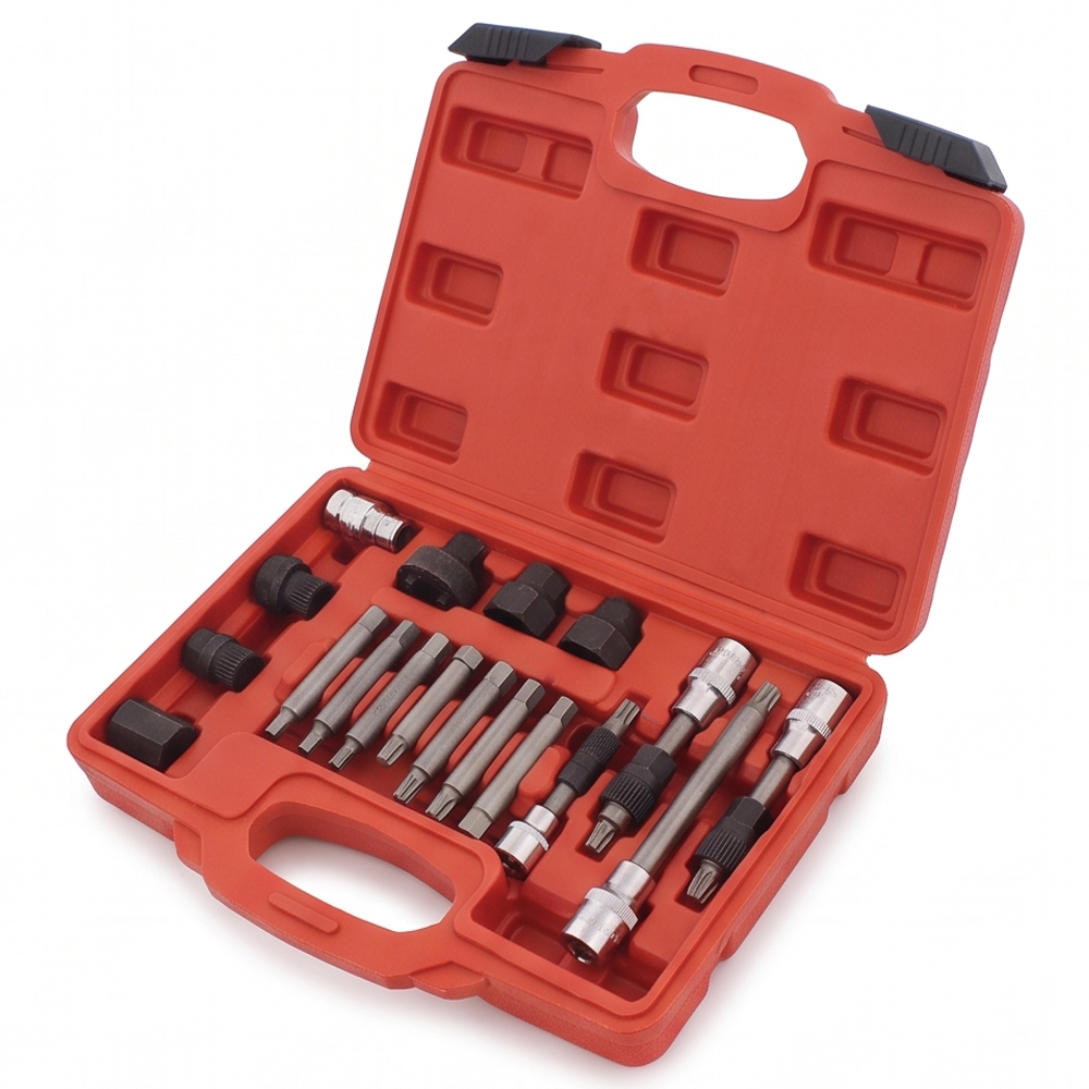 18 Pcs Alternator Combination Car Pulley Set