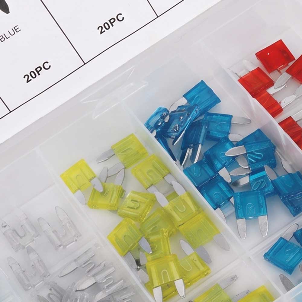 120 Pcs Car Fuse Assortment Kit