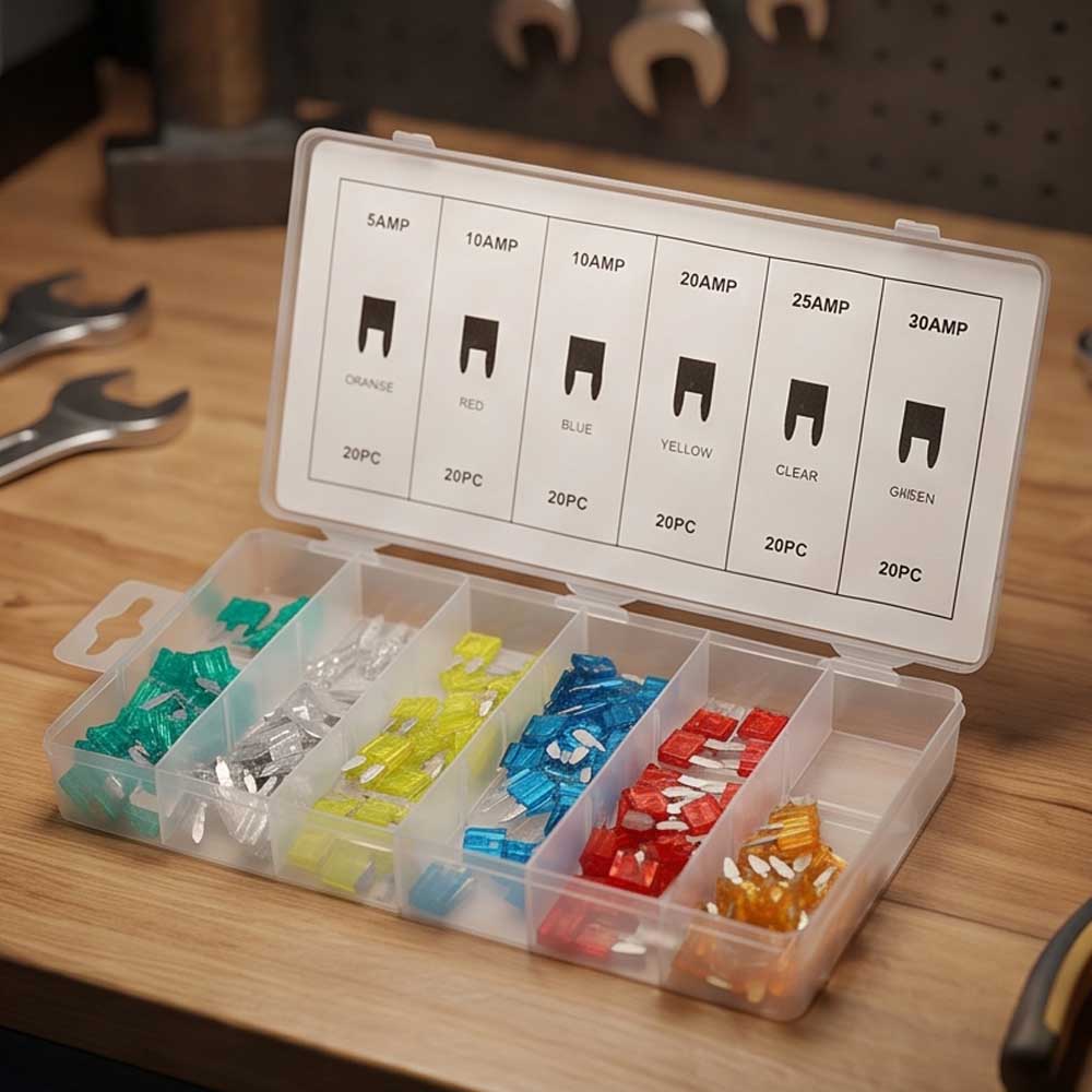 120 Pcs Car Fuse Assortment Kit