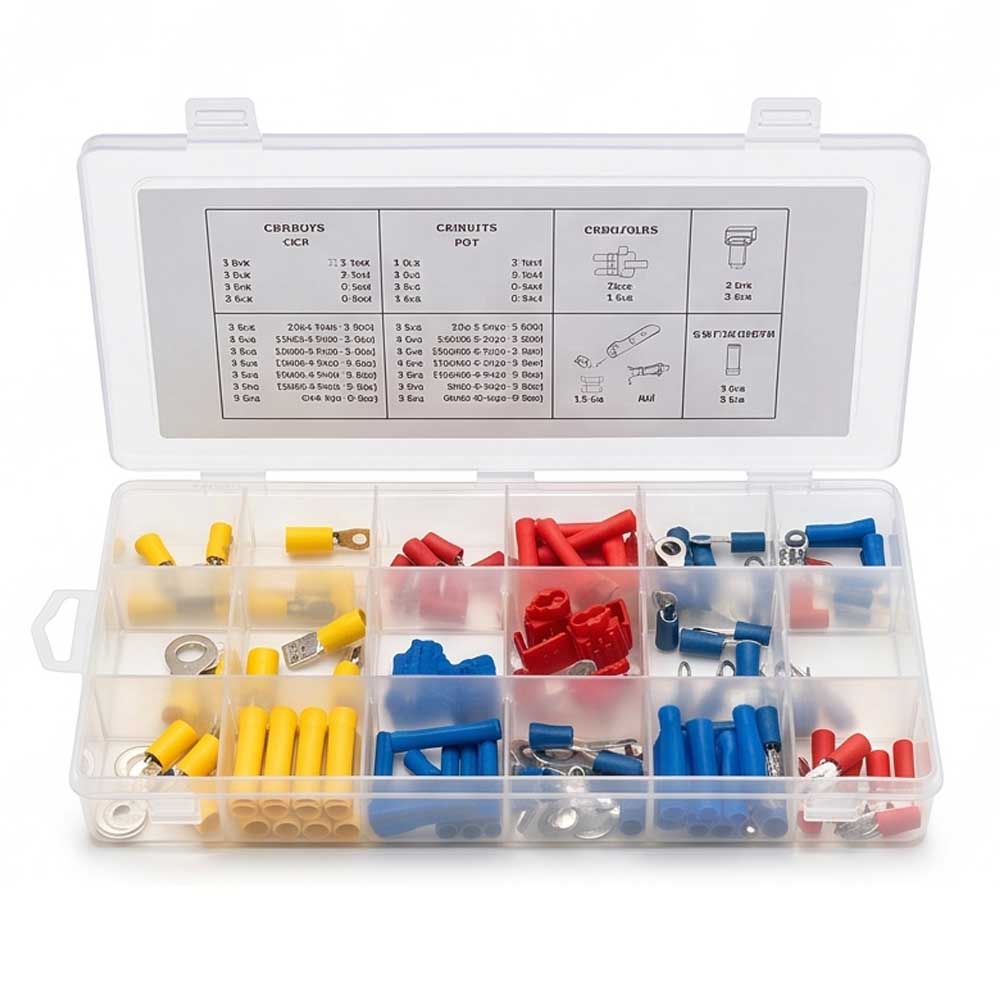 180 Pcs Terminal Butt Crimp Write Connector Kit