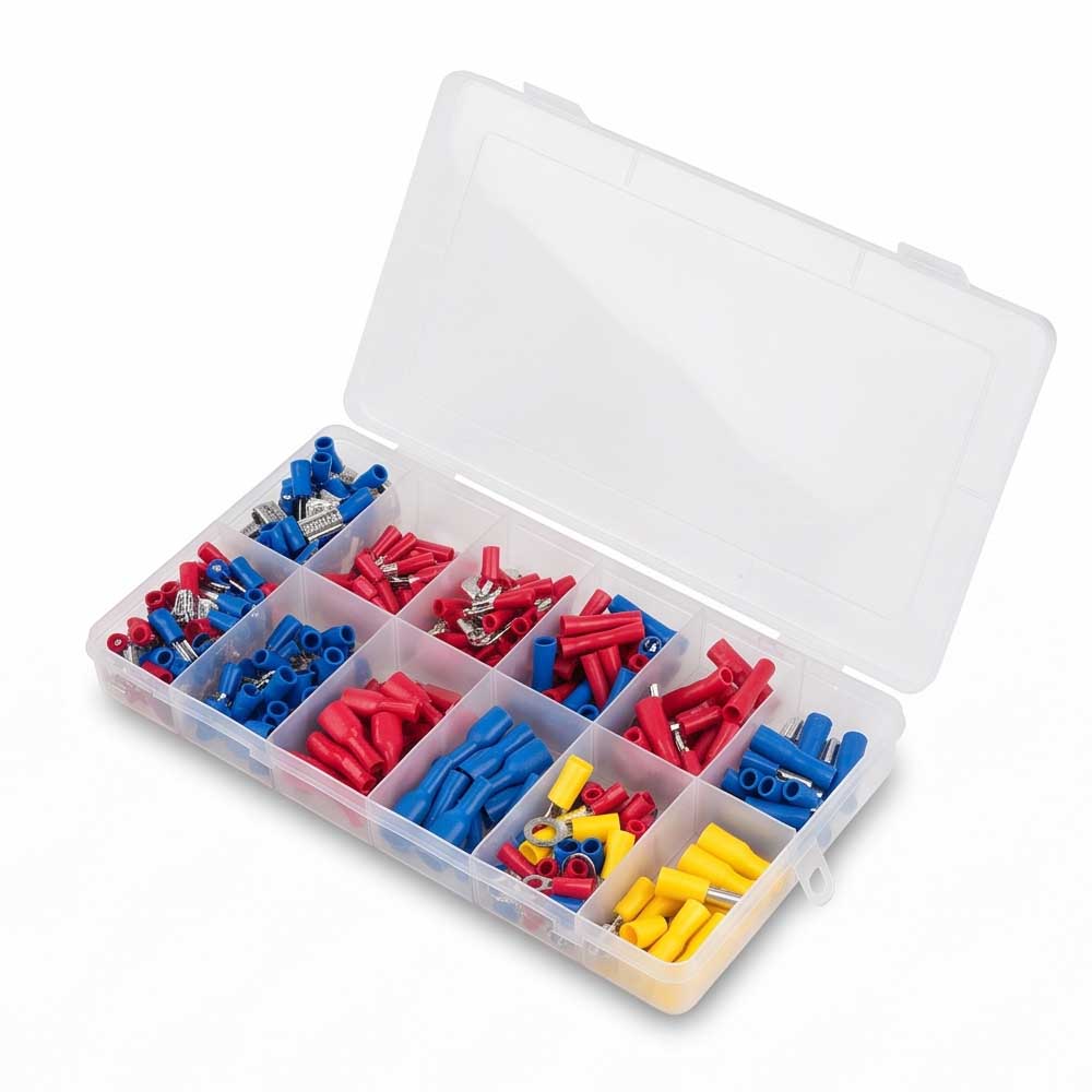 260 Pcs Insulated Terminal Kit Crimp Wire Connector