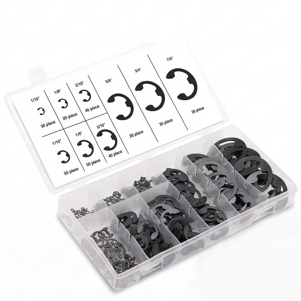 300 Pcs Snap Ring C Clip Kit 9 Sizes