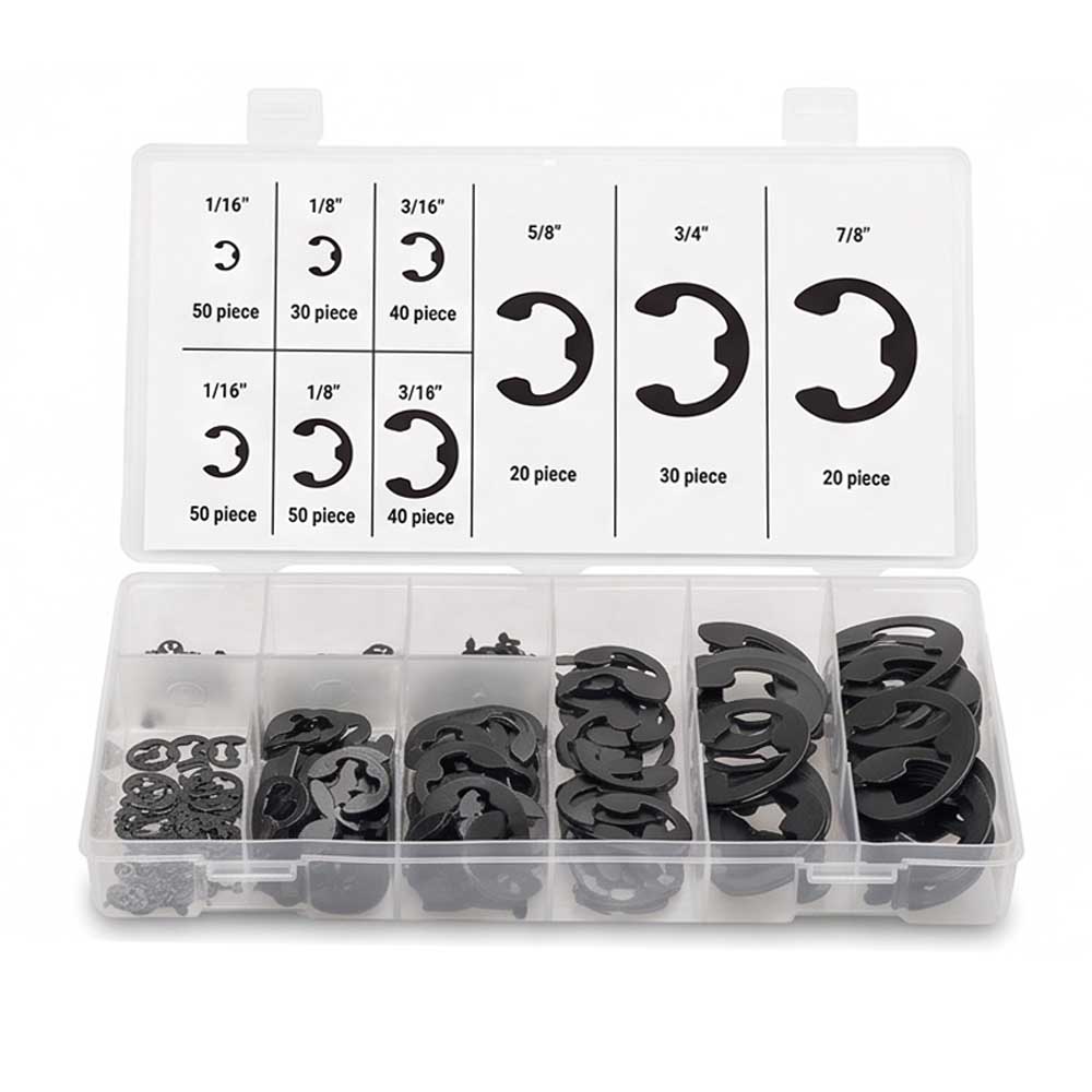 300 Pcs Snap Ring C Clip Kit 9 Sizes