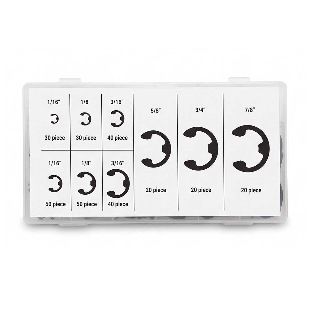 300 Pcs Snap Ring C Clip Kit 9 Sizes