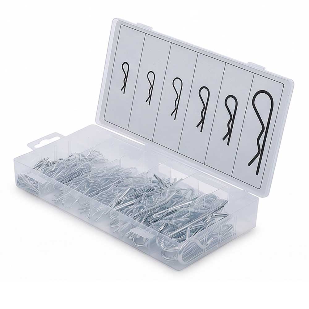 110 Pcs Hith Cotter Pin and R Clip Assortment Kit