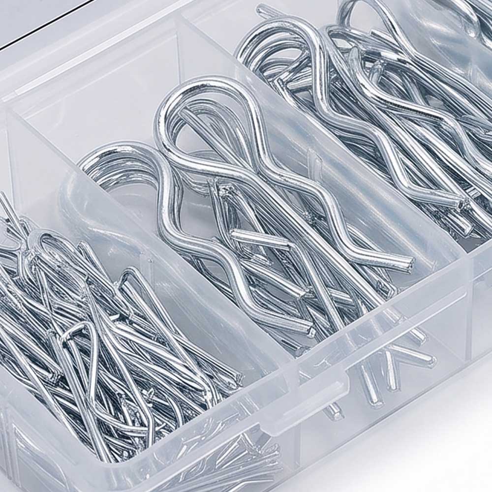 110 Pcs Hith Cotter Pin and R Clip Assortment Kit