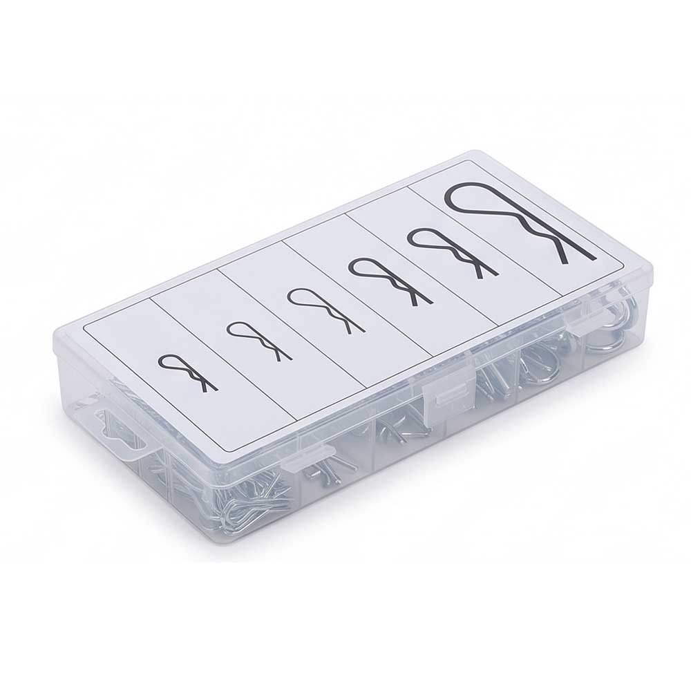 110 Pcs Hith Cotter Pin and R Clip Assortment Kit