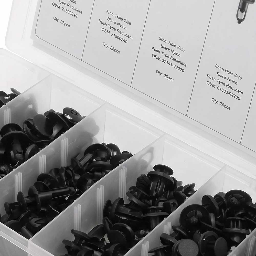 200 Pcs Car Bucket Retainer Clips Kit