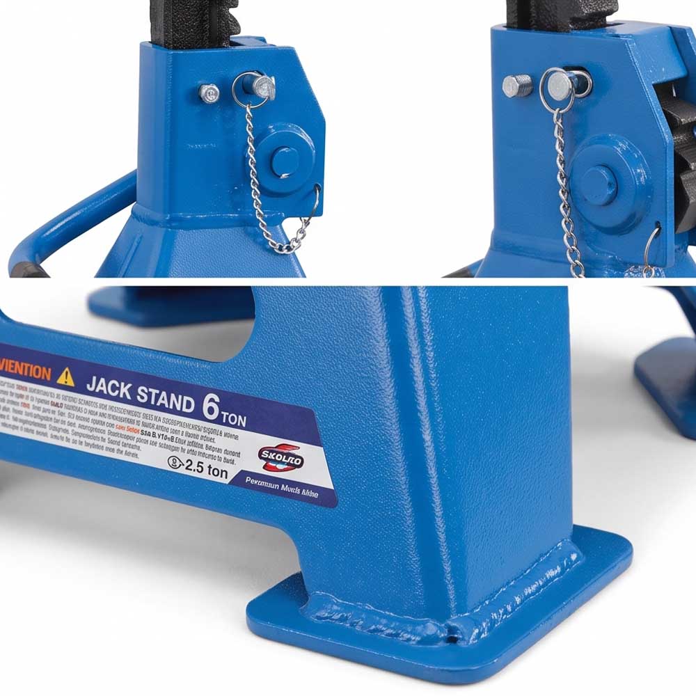 3 Ton & 6 Ton Jack Stand With Safety Pin