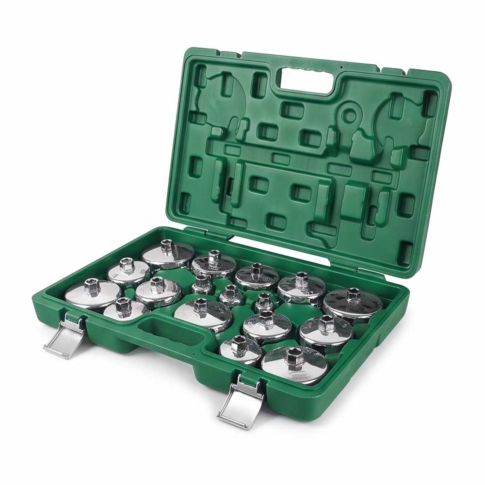 17 Pcs Steel Oil Filter Cup Set