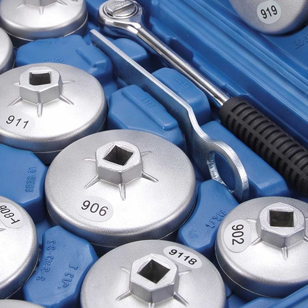 23 Pcs Aluminum Cup Oil Filter Wrench Set