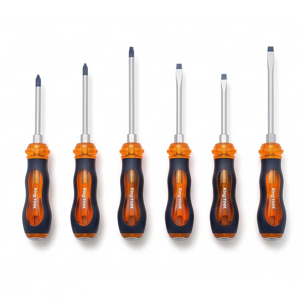 7 Pcs Hammering Screwdriver Phillips and Flat