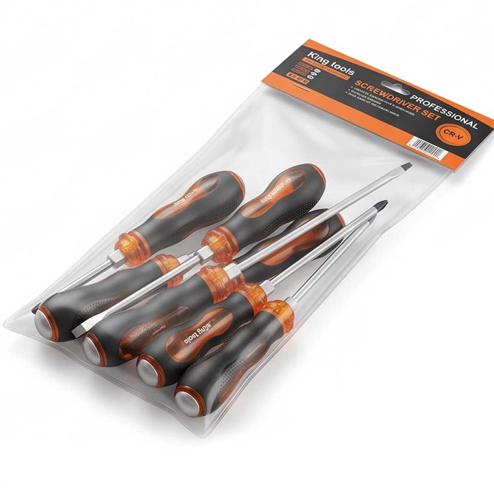 7 Pcs Hammering Screwdriver Phillips and Flat