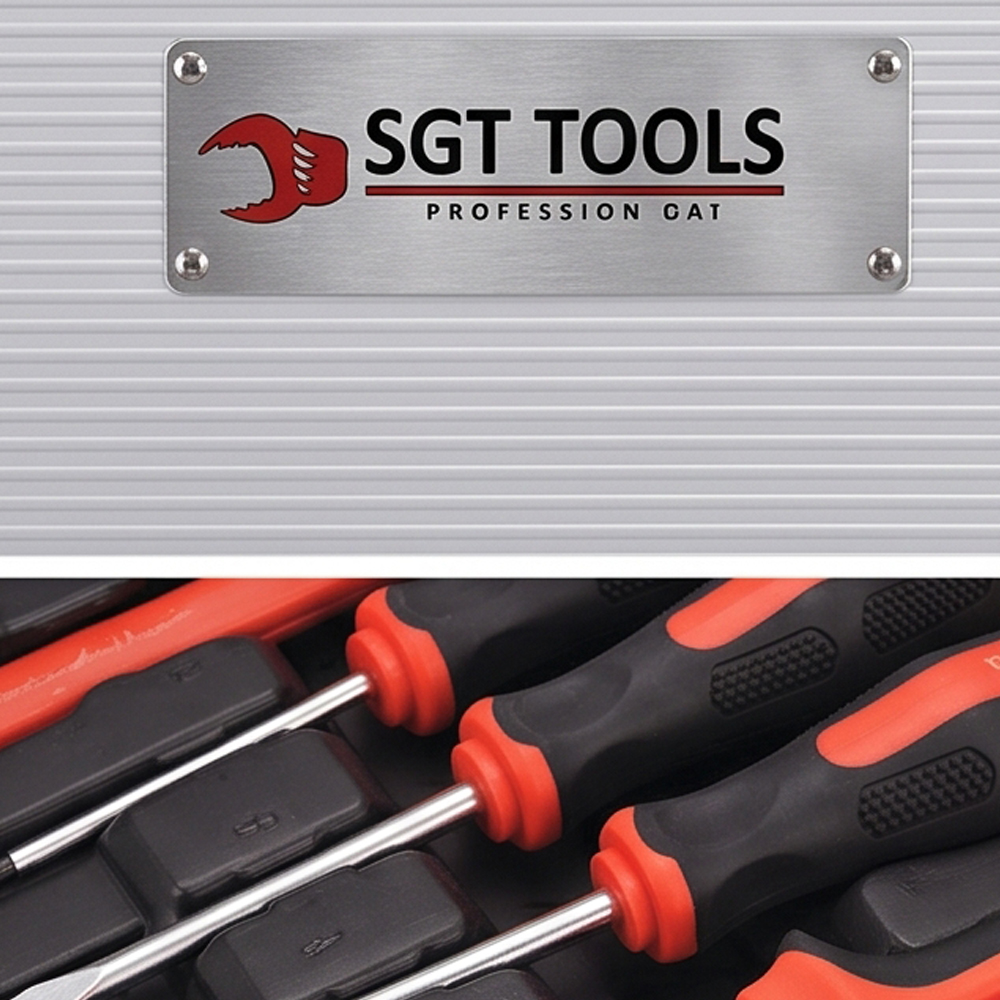 256 Pcs Aluminum Tool Trolley Set