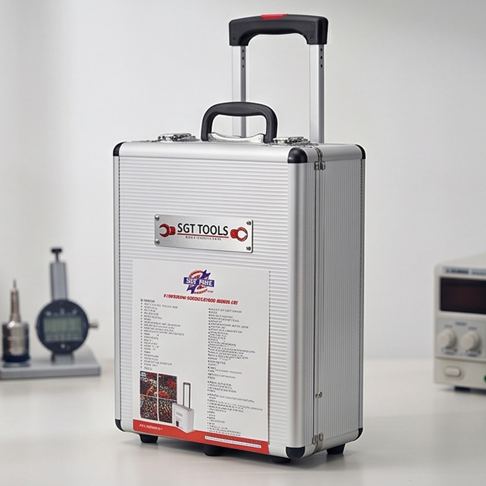 256 Pcs Aluminum Tool Trolley Set