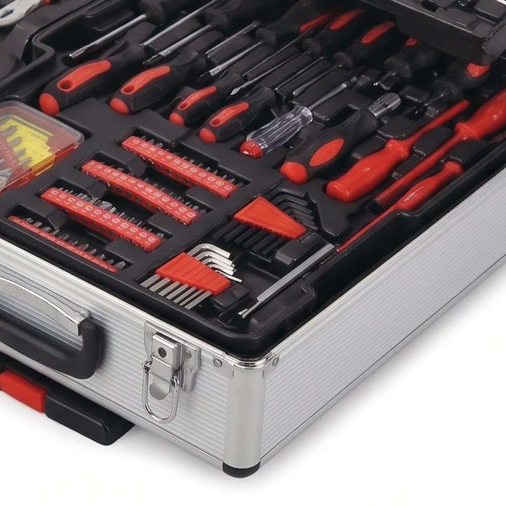256 Pcs Aluminum Tool Trolley Set