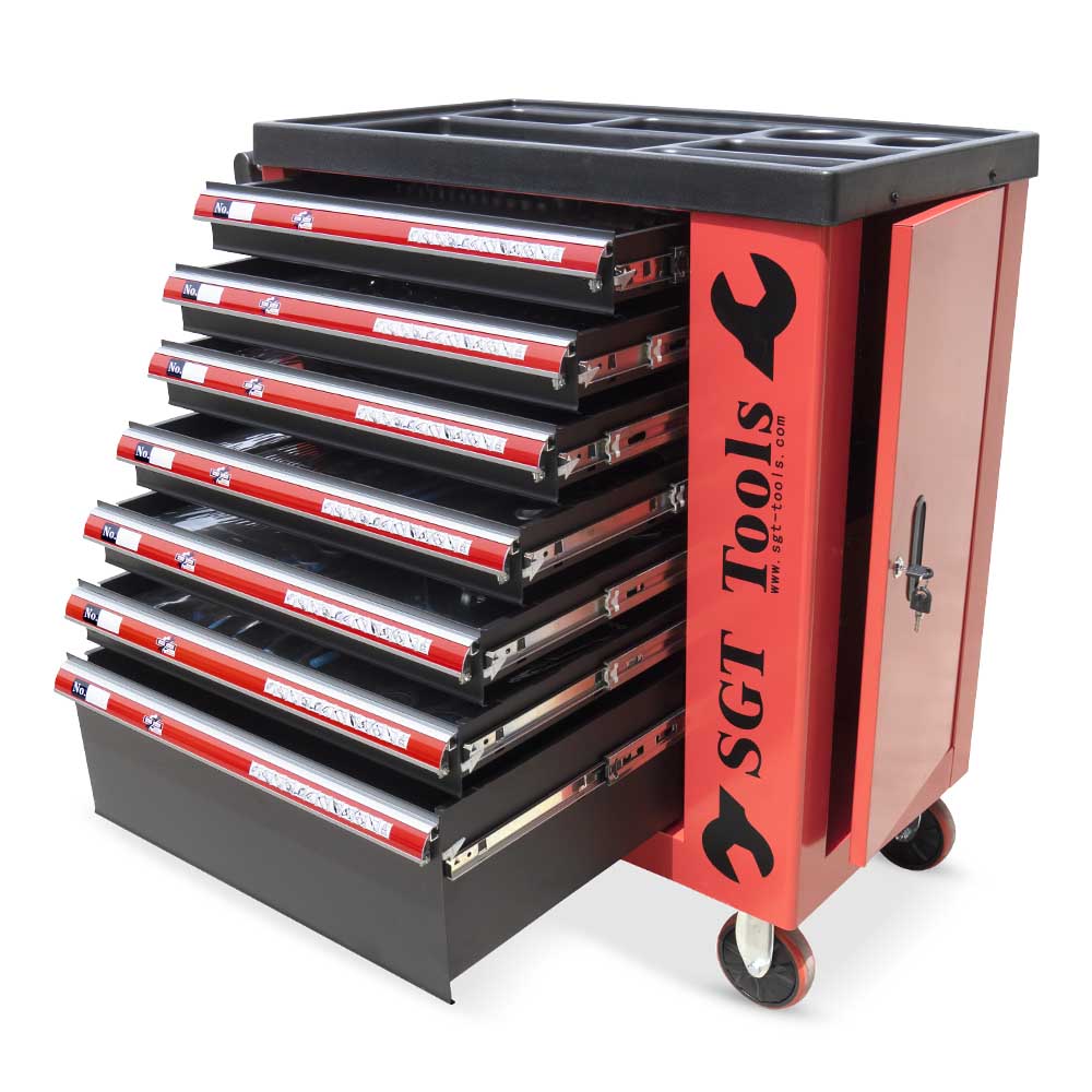 7 Drawer Tool Trolley