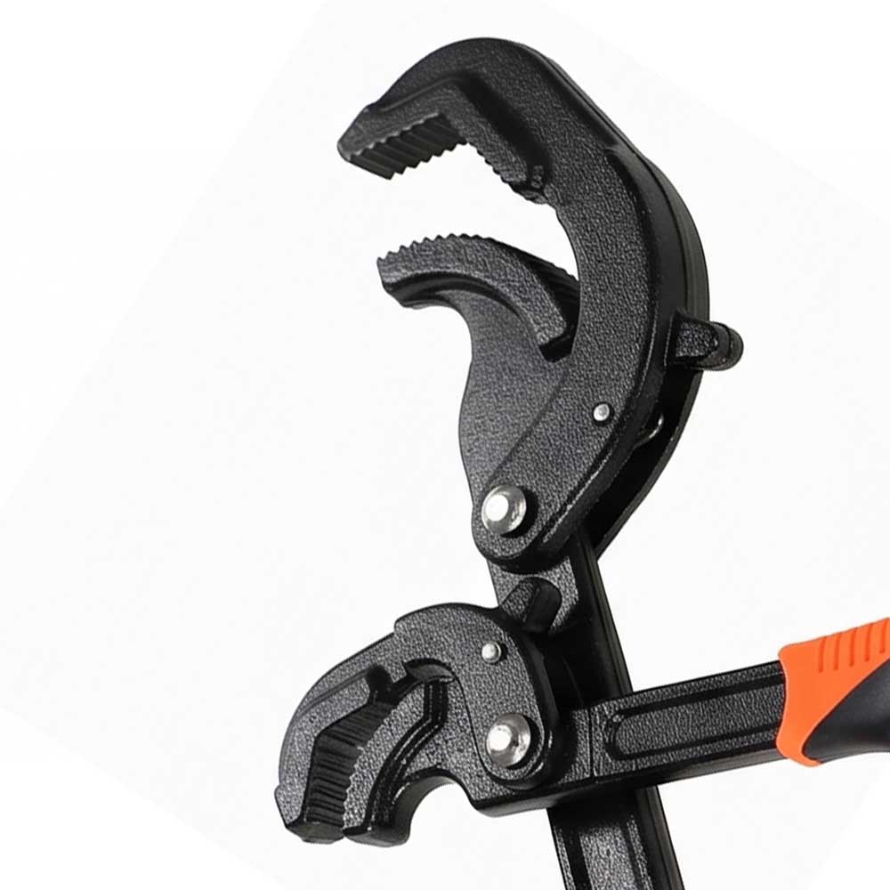 2 Pcs Universal Self Adjusting Pipe Wrench Set