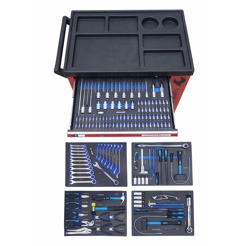 242 Pcs 7 Drawer Tool Trolley