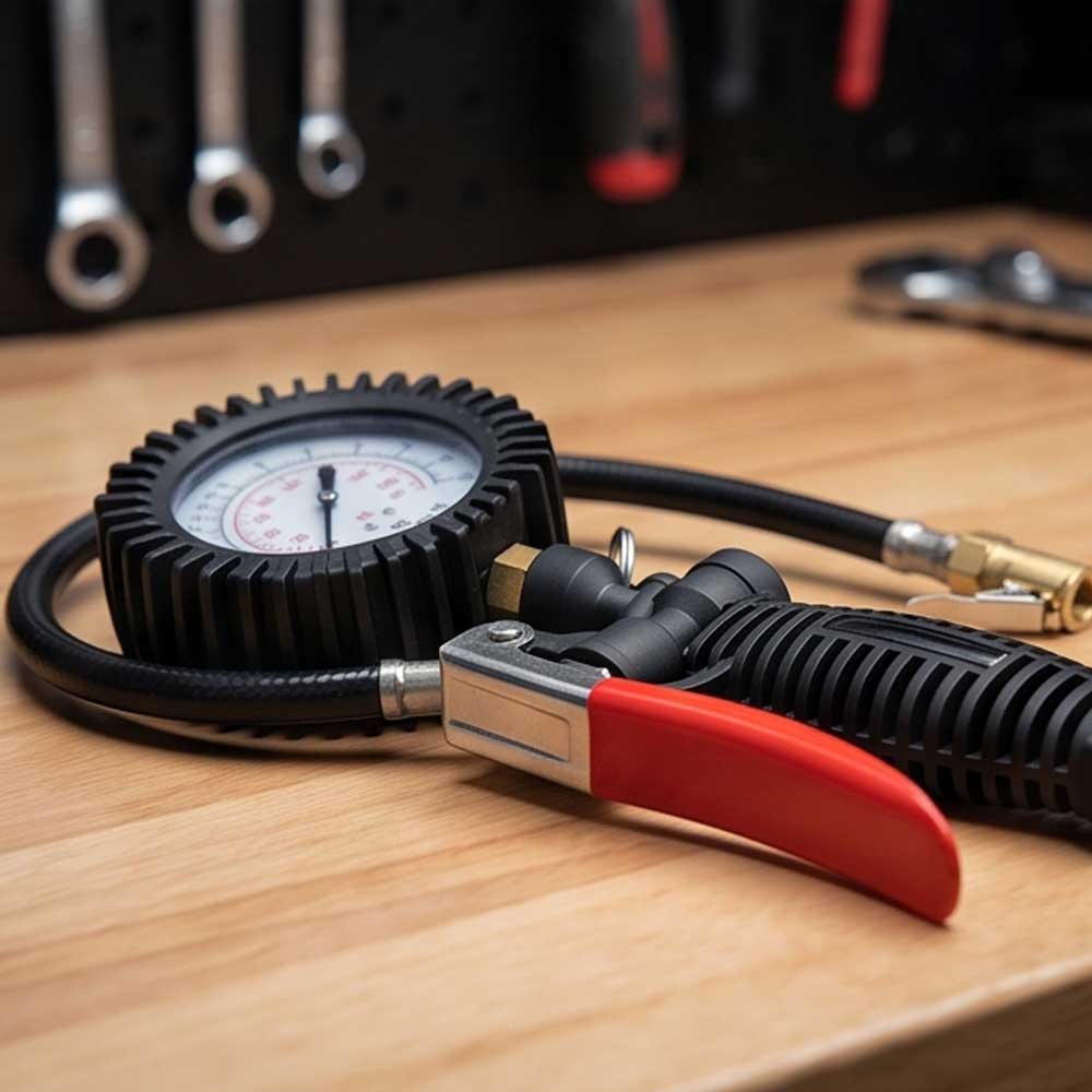 Tyre Inflator Gauge Rubberized