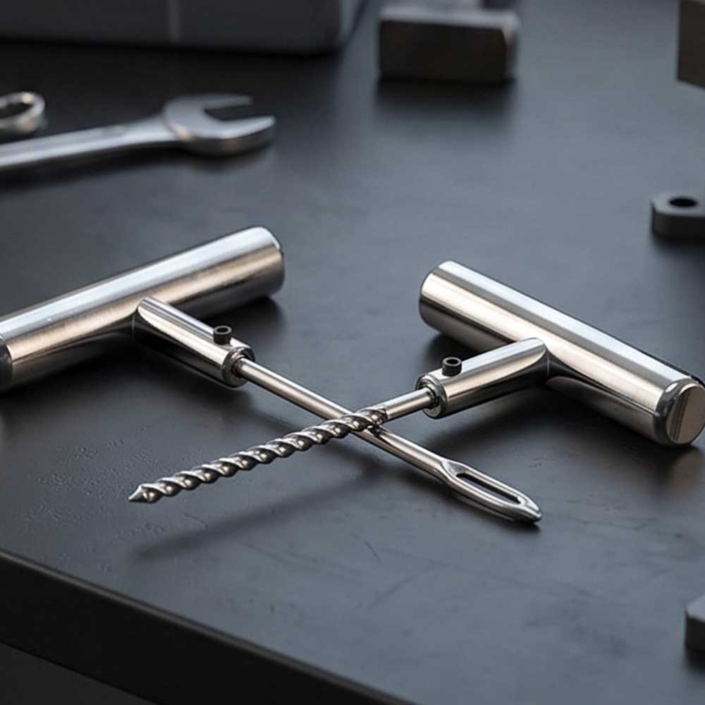 2 Pcs T Handle Tyre Repair