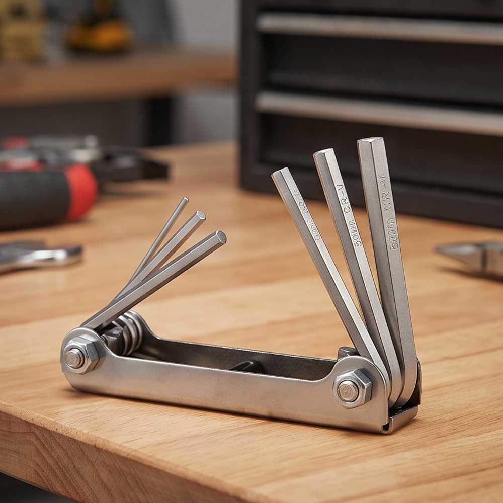 8 Pcs Hex Folding Allen Key Set