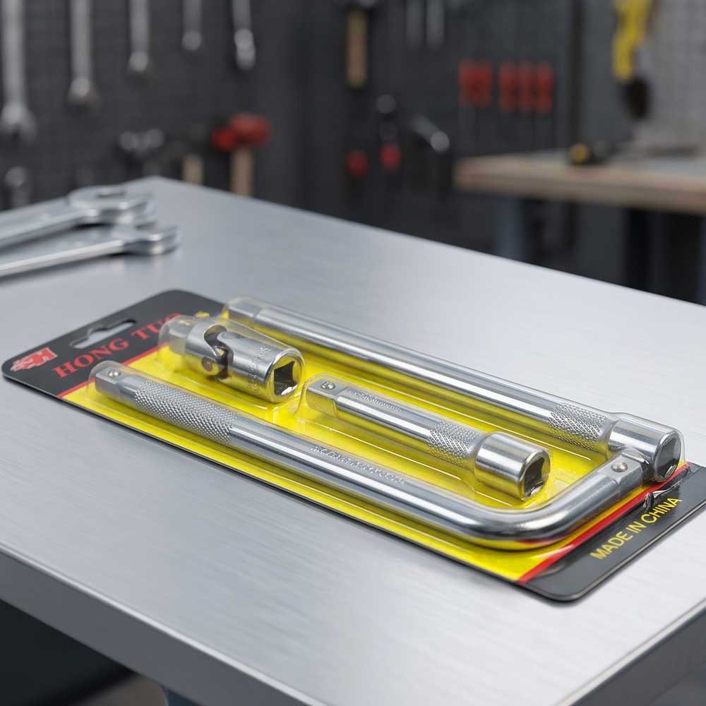 3 Pcs Extension Bar & Sliding T handle set