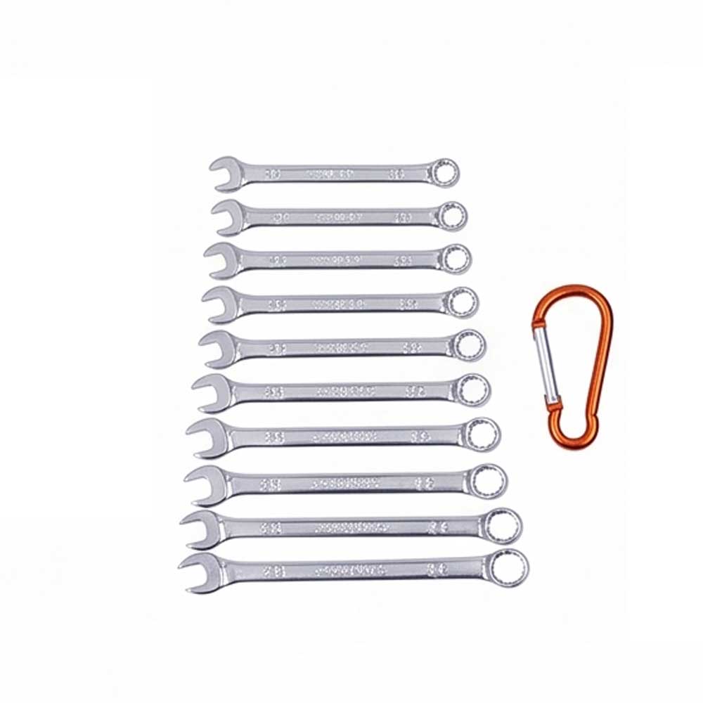 10 Pcs Mini Combination Ratchet Spanner Set