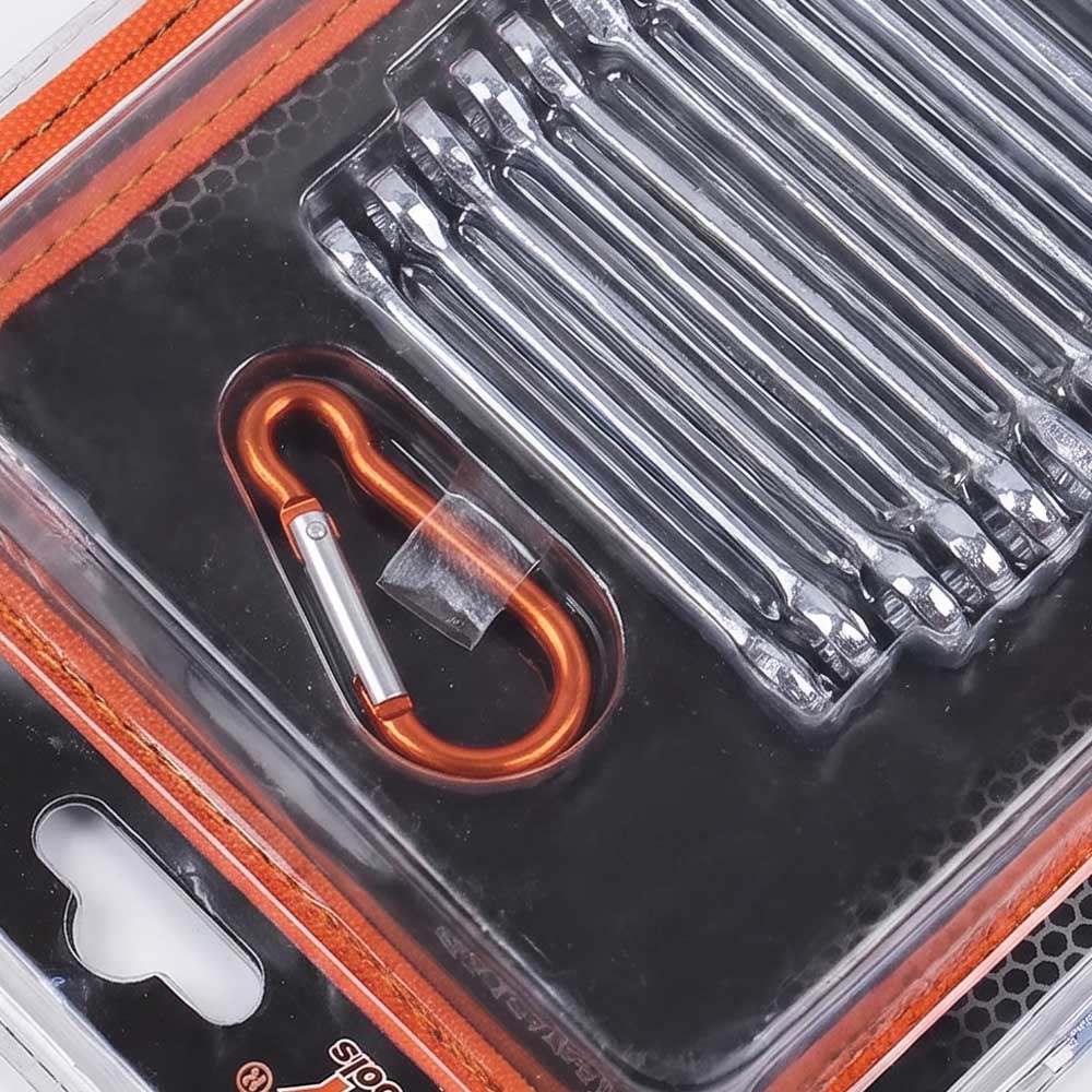 10 Pcs Mini Combination Ratchet Spanner Set