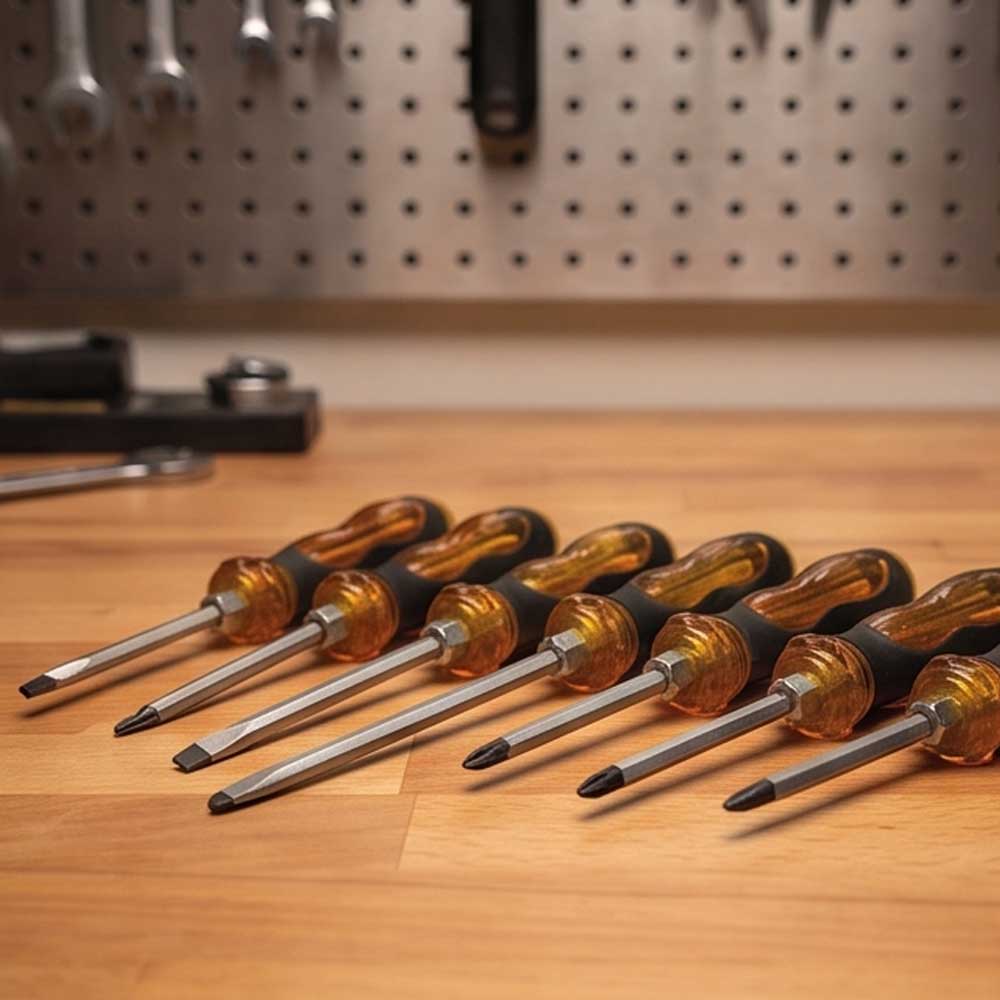 7 Pcs Hammering Screwdriver Set