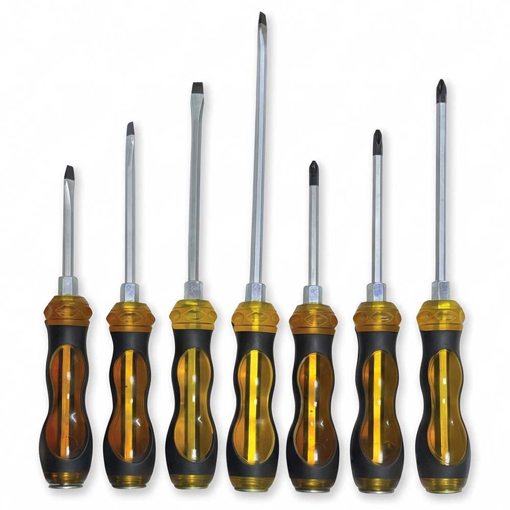 7 Pcs Hammering Screwdriver Set