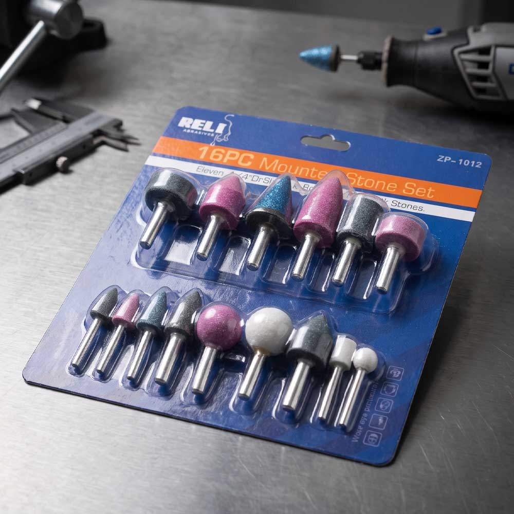 16 Pcs Grinding MountedStone Bit Set