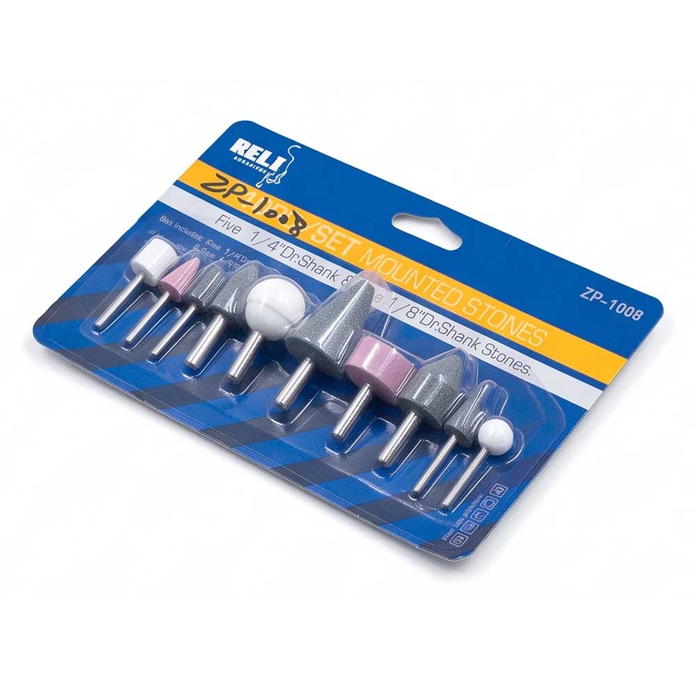 10 Pcs Grinding MountedStone Bit Set