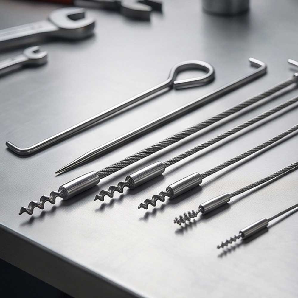 6 Pcs Stainless Steel Flexible Hook Set