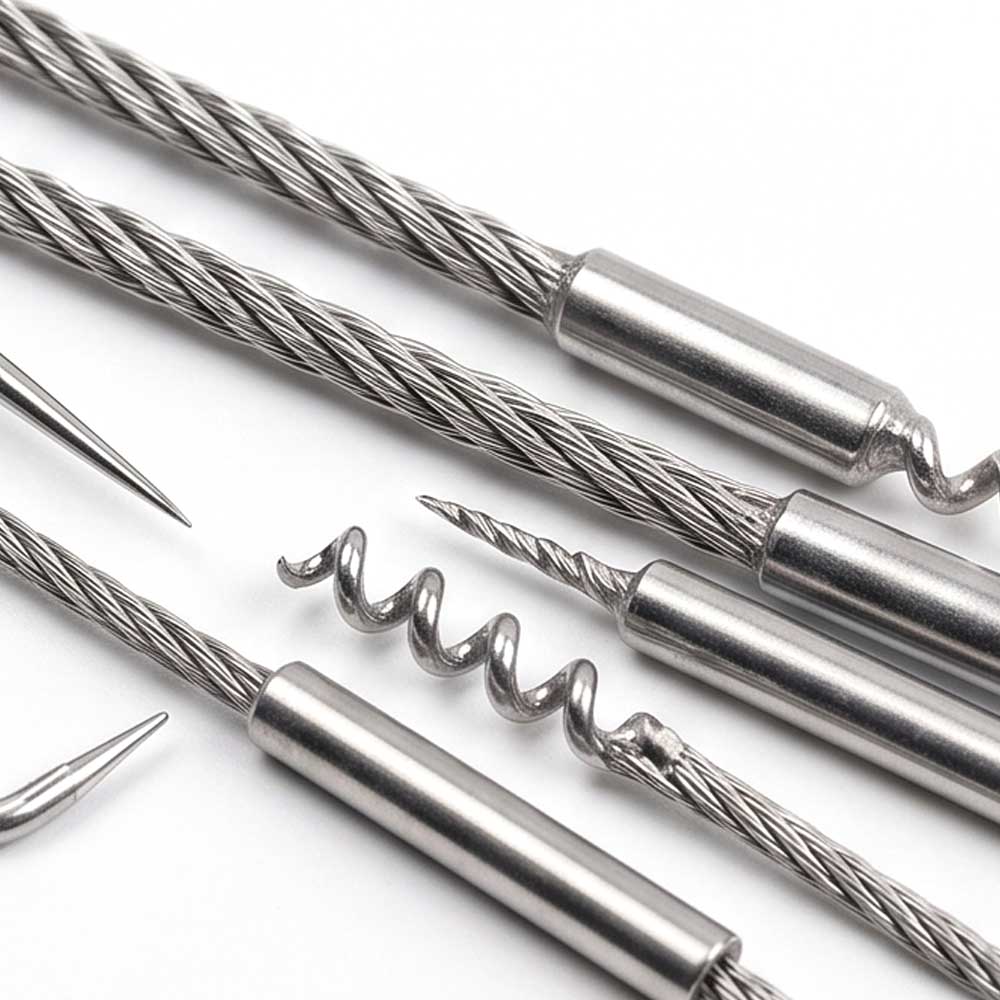 6 Pcs Stainless Steel Flexible Hook Set