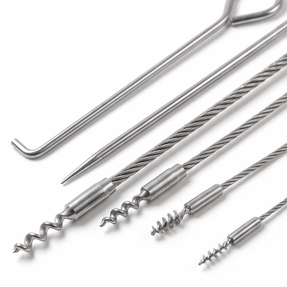 6 Pcs Stainless Steel Flexible Hook Set