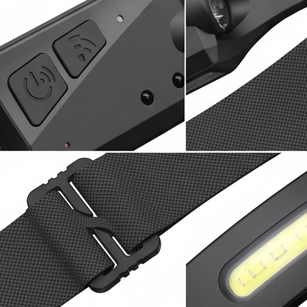 Led Rechargeable Head Lights Motion Sensor 