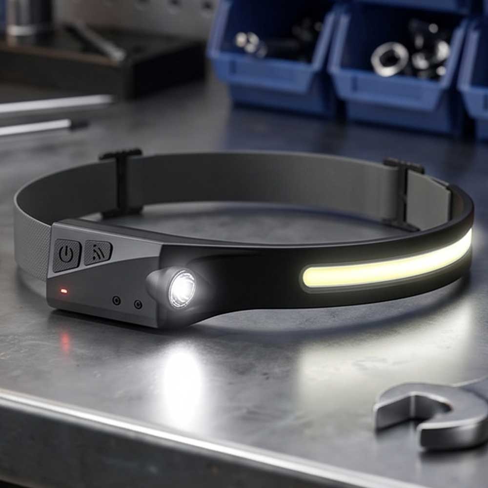 Led Rechargeable Head Lights Motion Sensor 