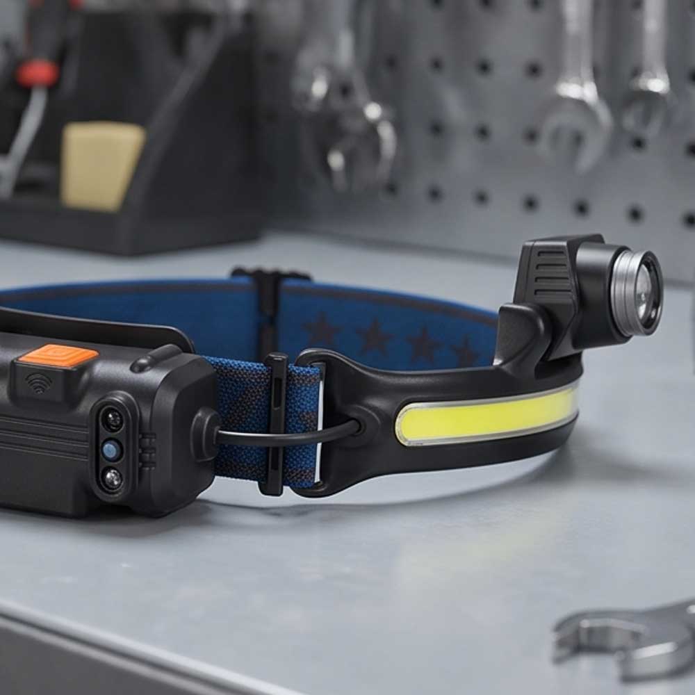 Led Rechargeable Head Lights Motion Sensor