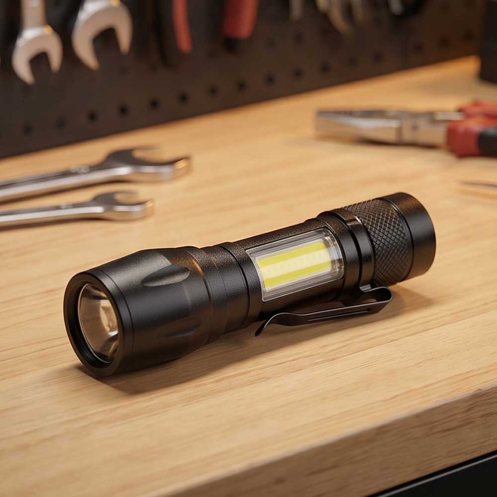 Rechargeable Zoomable Flashlight