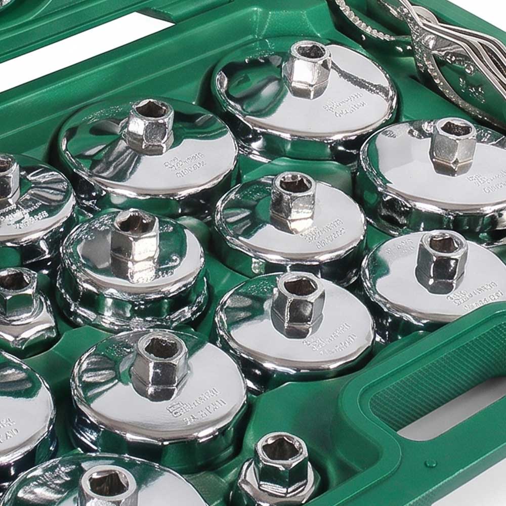 31 Pcs Steel Cup Oil FilterWrench Set