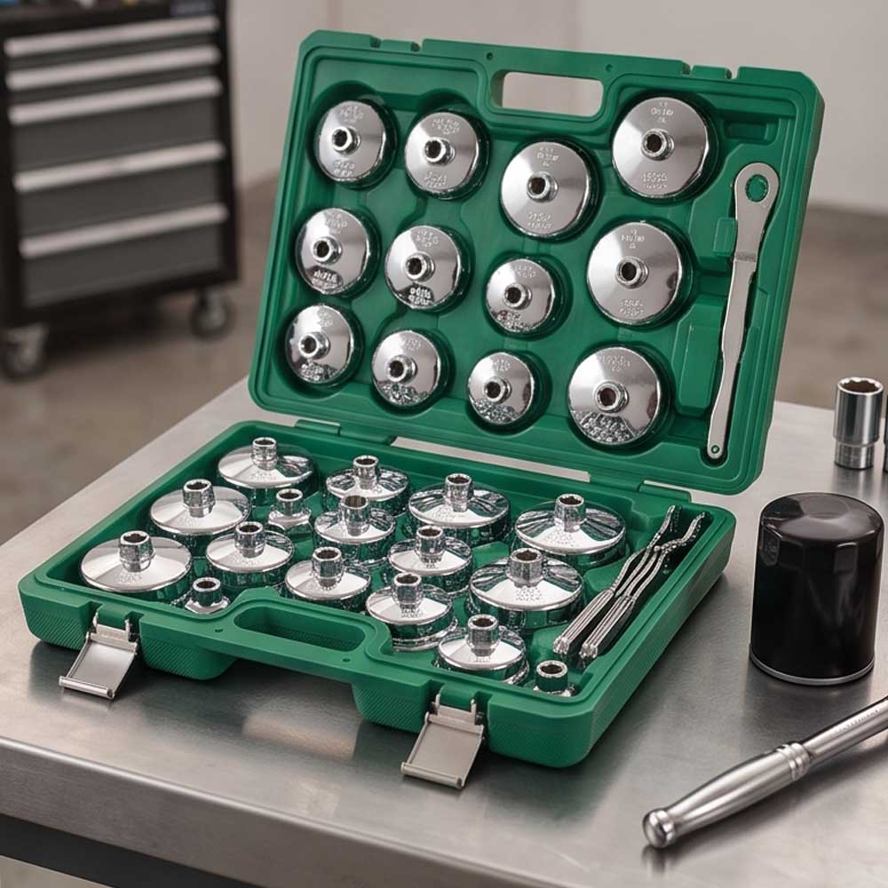 31 Pcs Steel Cup Oil FilterWrench Set