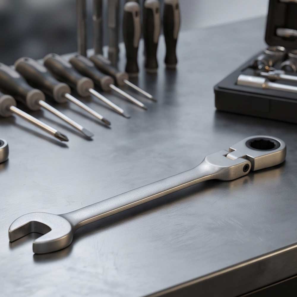 Flexible CombinationRatchet Spanner Wrench