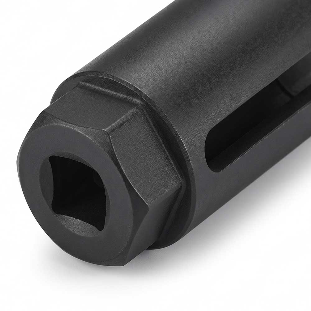 Universal Oxyen SensorSocket Chrome Black