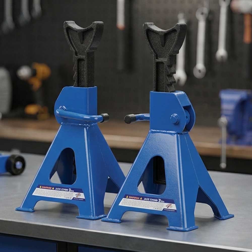 Steel Jack Stand With Outer Foot Pad