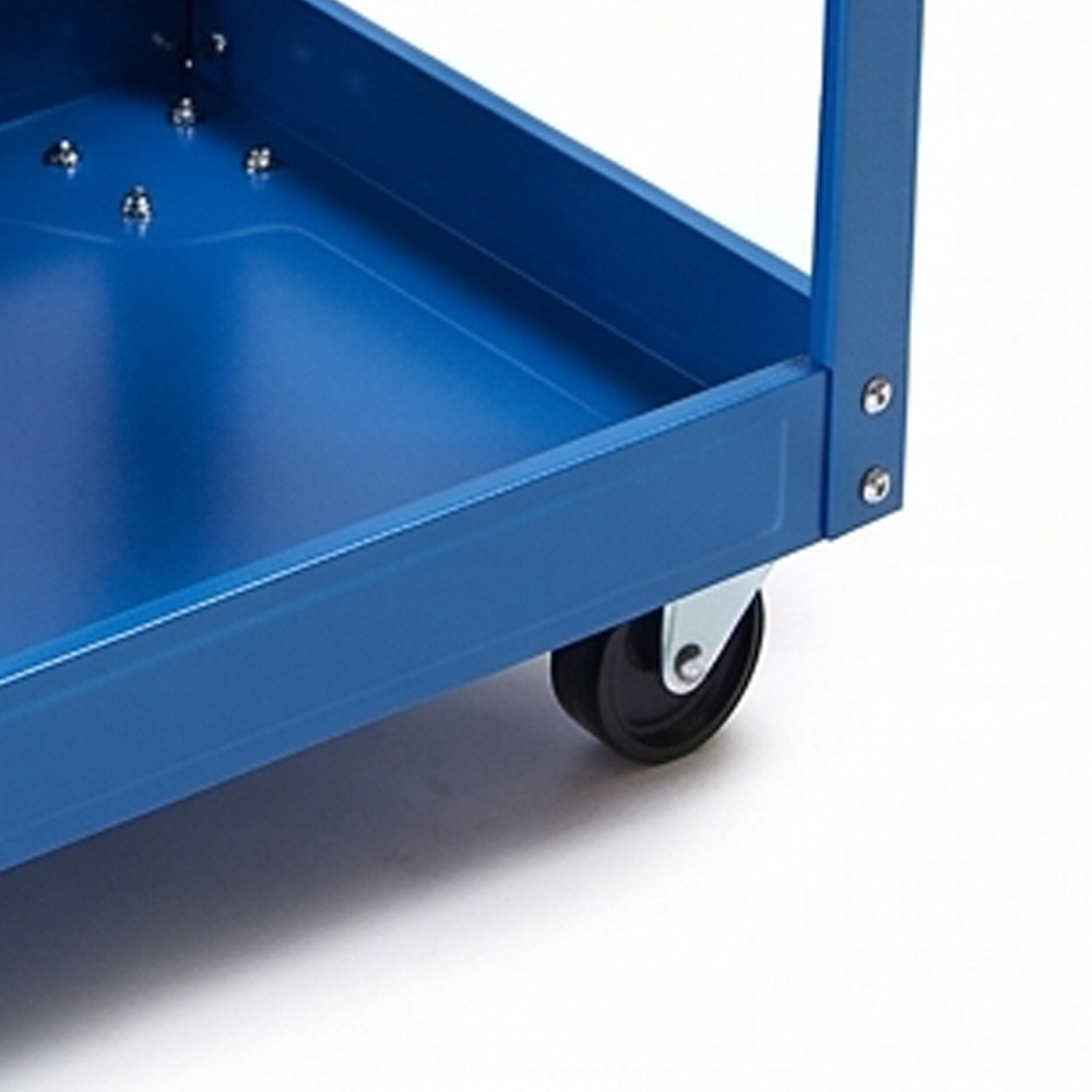 3 SHELF CART ROLLING TOOL TROLLEY Blue