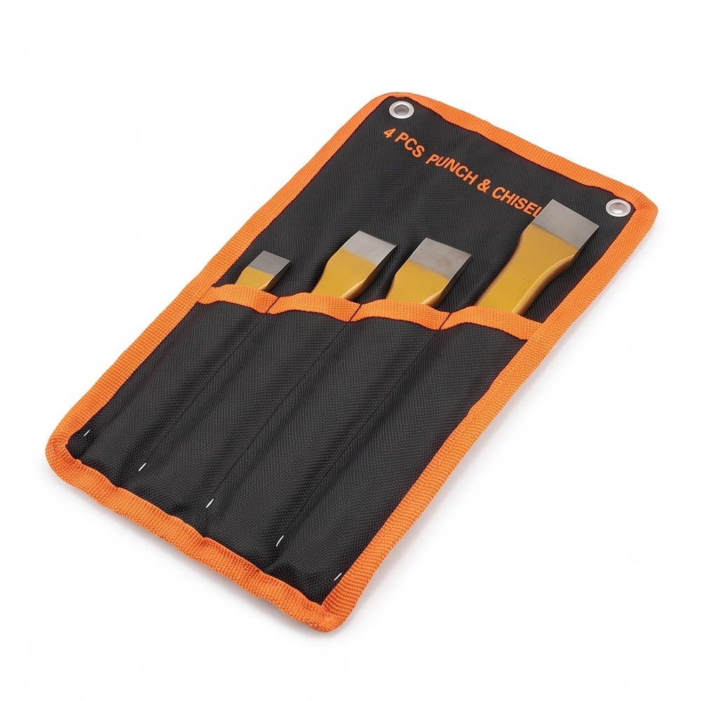 4-Piece Chisel Set with Pouch Packing