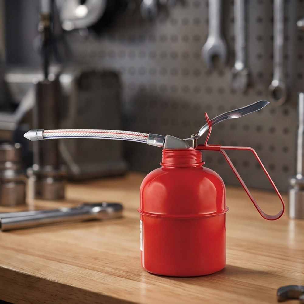 500CC  HIGH PRESSURE METAL OILER LUBRICATION OIL CAN