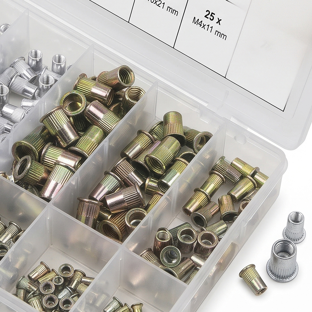 300 PCS ALUMINUM/CARBON STEEL NUT SET